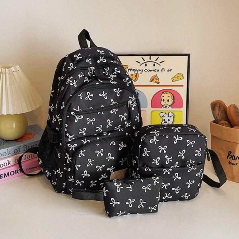 Ensemble-de-sacs-a-motif-nuds-repetitifs-avec-sac-a-dos-multipoches-et-pochette-picture-7