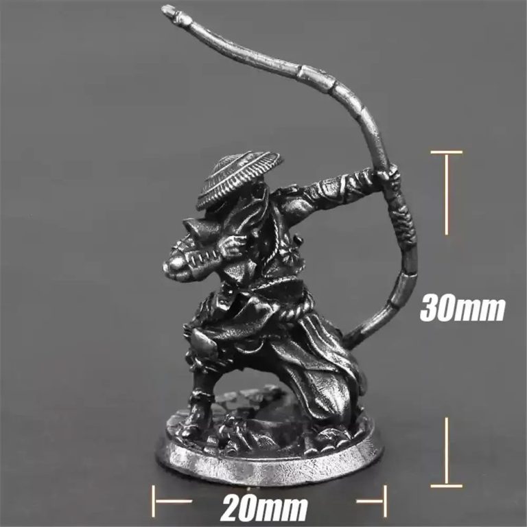 Figurine-samourai-miniature-en-metal-avec-armure-traditionnelle-japonaise-picture-6
