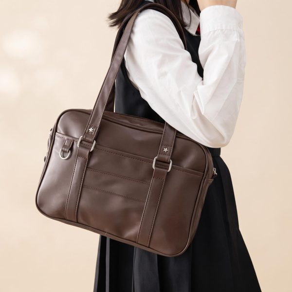 Grand sac bandoulière femme en cuir PU