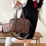 Grand-sac-bandouliere-femme-en-cuir-PU-structure-style-japonais-picture-3