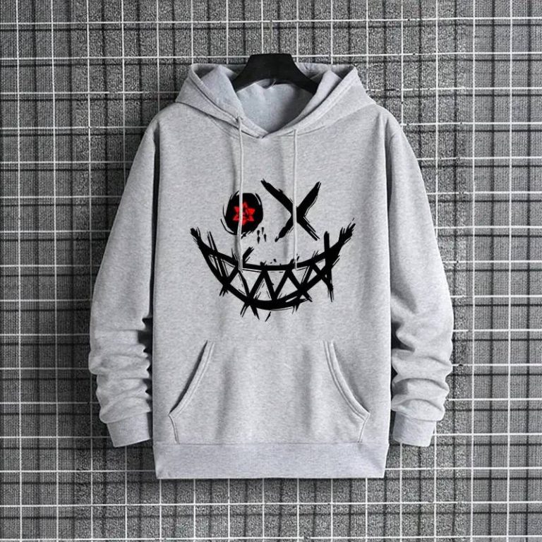 Graphic-streetwear-hoodie-a-capuche-avec-motif-de-visage-aux-yeux-asymetriques-e-picture-4