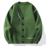 Gros-pull-en-maille-facon-cardigan-a-surpiqures-contrastees-en-diagonale-picture-5