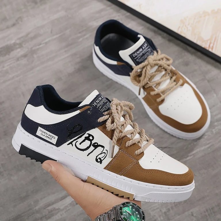 Homme-chaussures-de-skate-basses-en-similicuir-avec-semelle-en-caoutchouc-antide-picture-5