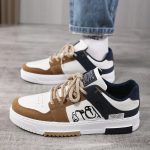 Homme-chaussures-de-skate-basses-en-similicuir-avec-semelle-en-caoutchouc-antide-picture-6