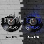 Horloge-murale-en-disque-vinyle-avec-skyline-de-Tokyo-technique-9123