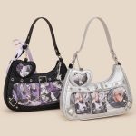 Ita bag bandoulière en nylon avec fenêtre transparente et illustrations de manga