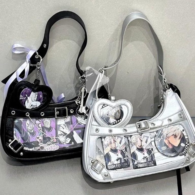 Ita-bag-bandouliere-en-nylon-avec-fenetre-transparente-et-illustrations-de-manga-picture-1
