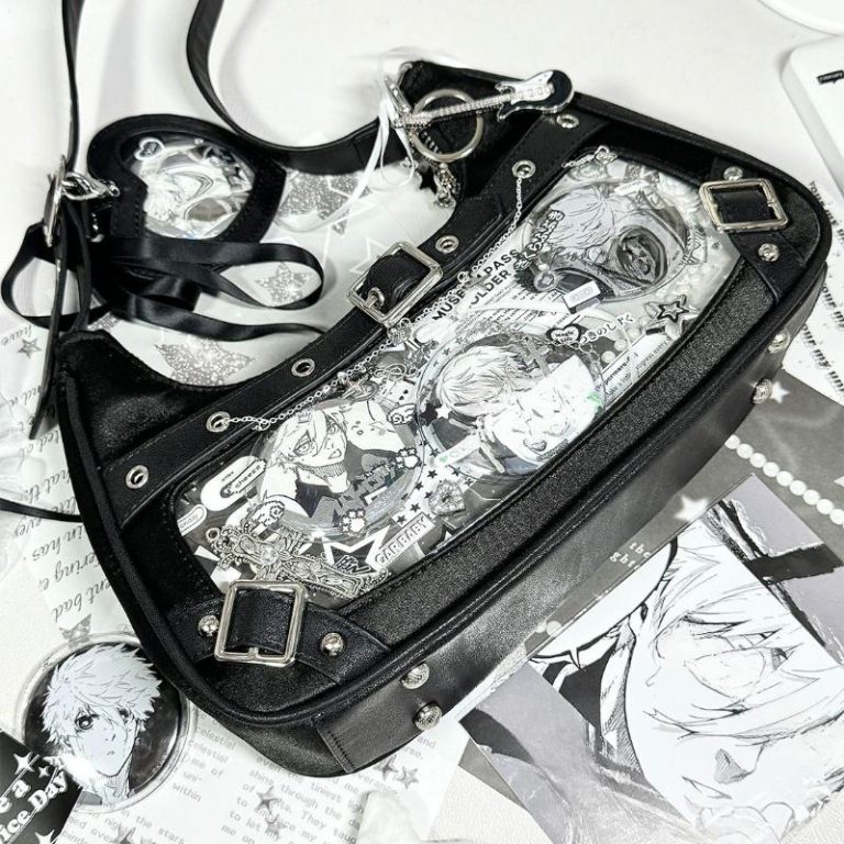 Ita-bag-bandouliere-en-nylon-avec-fenetre-transparente-et-illustrations-de-manga-picture-2