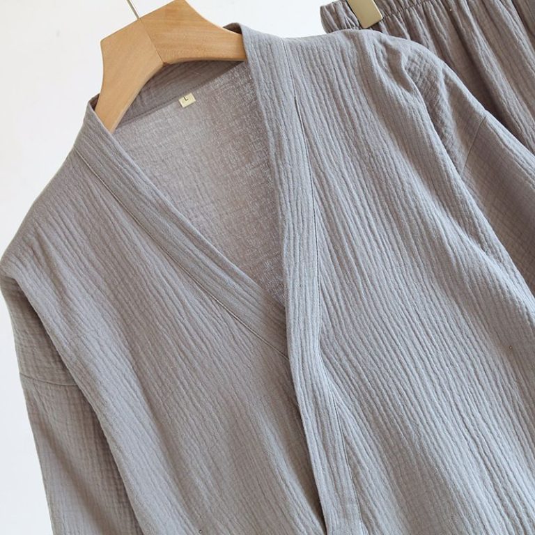 Jinbei-homme-en-coton-gaufre-style-kimono-croise-avec-lien-a-nouer-picture-9