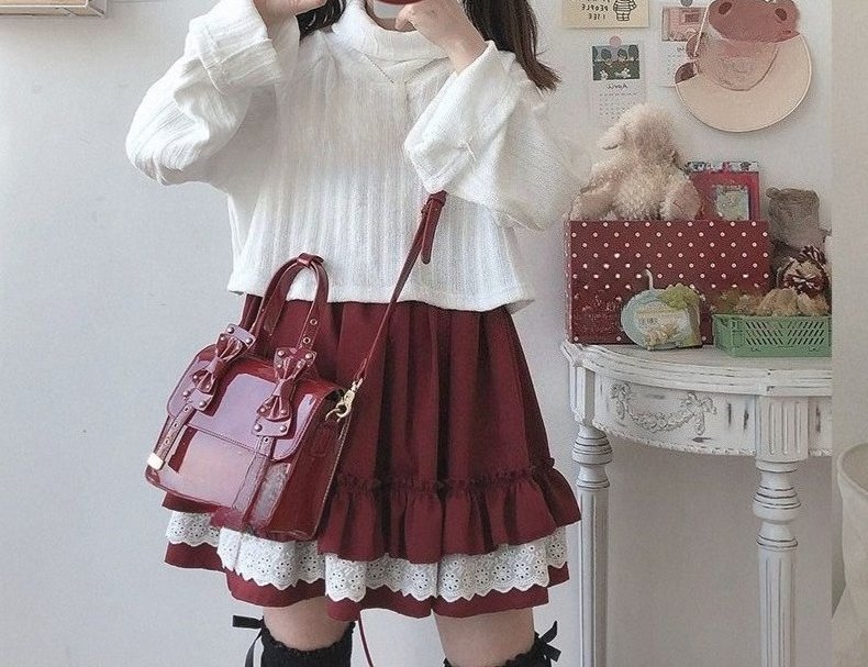Jupe-courte-plissee-style-Lolita-avec-volants-et-dentelle-picture-2