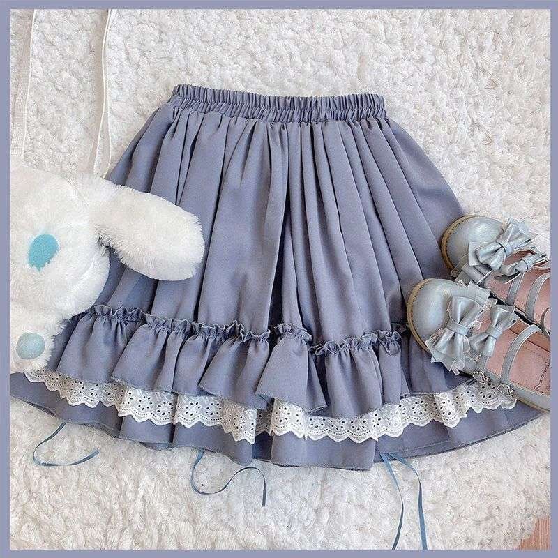 Jupe-courte-plissee-style-Lolita-avec-volants-et-dentelle-picture-4