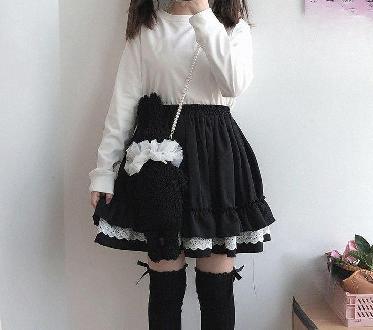 Jupe-courte-plissee-style-Lolita-avec-volants-et-dentelle-picture-5