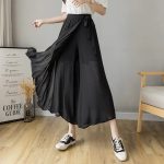 Jupe-culotte-plissee-longue-a-jambes-larges-et-ruban-a-nouer-picture-4