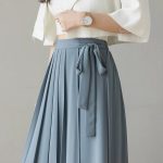 Jupe-culotte-plissee-longue-a-jambes-larges-et-ruban-a-nouer-picture-7