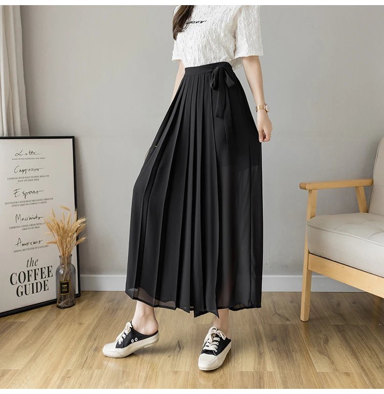 Jupe-culotte-plissee-longue-a-jambes-larges-et-ruban-a-nouer-picture-8