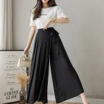 Jupe-culotte-plissee-longue-a-jambes-larges-et-ruban-a-nouer-picture-9