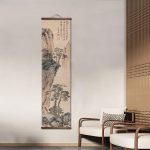 Kakemono-de-decoration-murale-zen-avec-paysage-montagneux-a-lencre-et-calligraph-picture-5