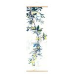 Kakemono-japonais-traditionnel-a-motifs-floraux-de-cerisier-et-de-prunier-picture-4