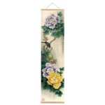Kakemono-pivoines-et-oiseaux-en-style-traditionnel-asiatique-picture-6