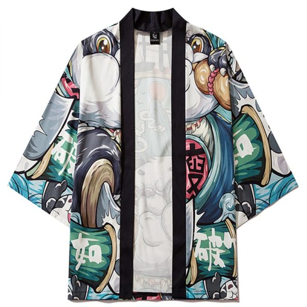 Kimono imprimé panda ou sarouel assorti