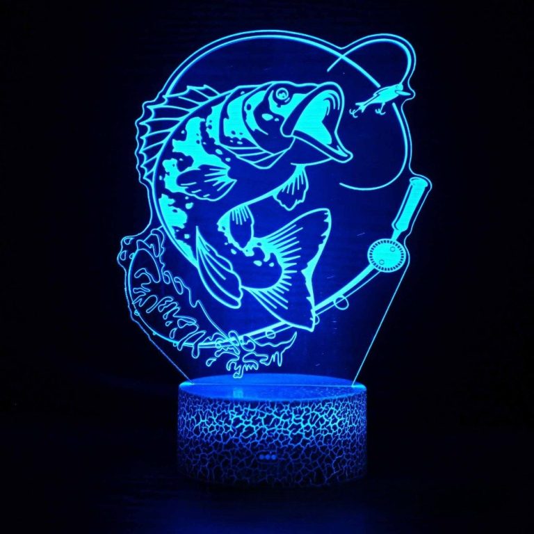 Lampe-LED-3D-avec-motif-de-poisson-Carpe-Koi-picture-1