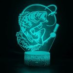 Lampe-LED-3D-avec-motif-de-poisson-Carpe-Koi-picture-2