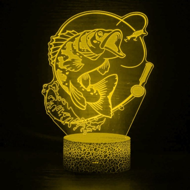 Lampe-LED-3D-avec-motif-de-poisson-Carpe-Koi-picture-4