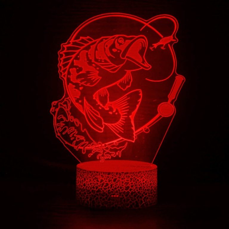 Lampe-LED-3D-avec-motif-de-poisson-Carpe-Koi-picture-5