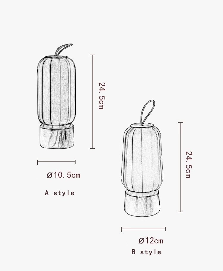 Lampe-de-chevet-japonaise-LED-rechargeable-en-soie-et-bois-de-noyer-picture-10