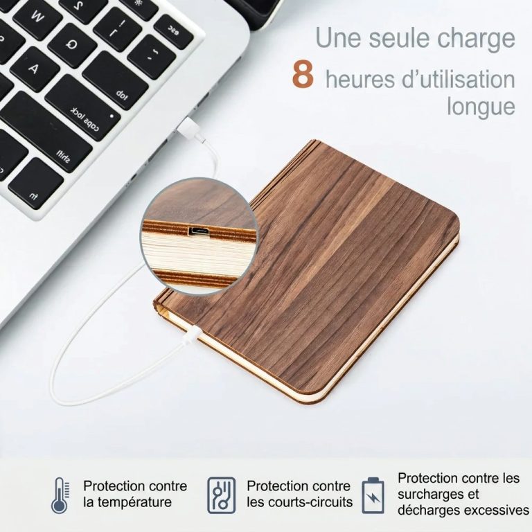 Lampe-livre-rechargeable-en-papier-kraft-et-bois-derable-a-ouverture-360-degres-picture-1-1