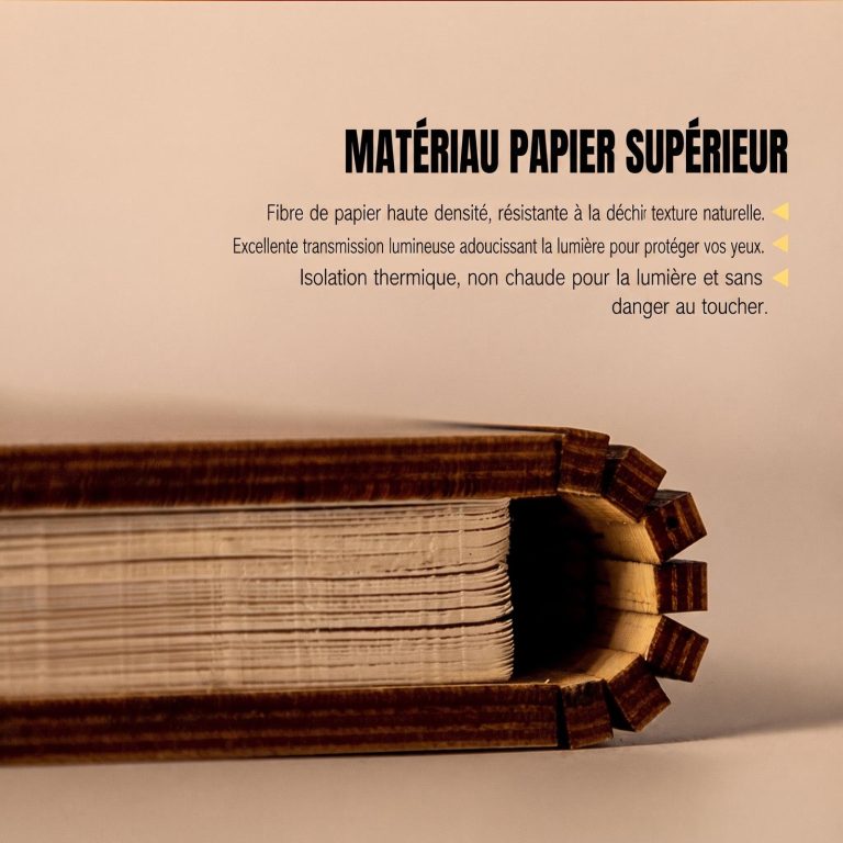 Lampe-livre-rechargeable-en-papier-kraft-et-bois-derable-a-ouverture-360-degres-picture-1-3