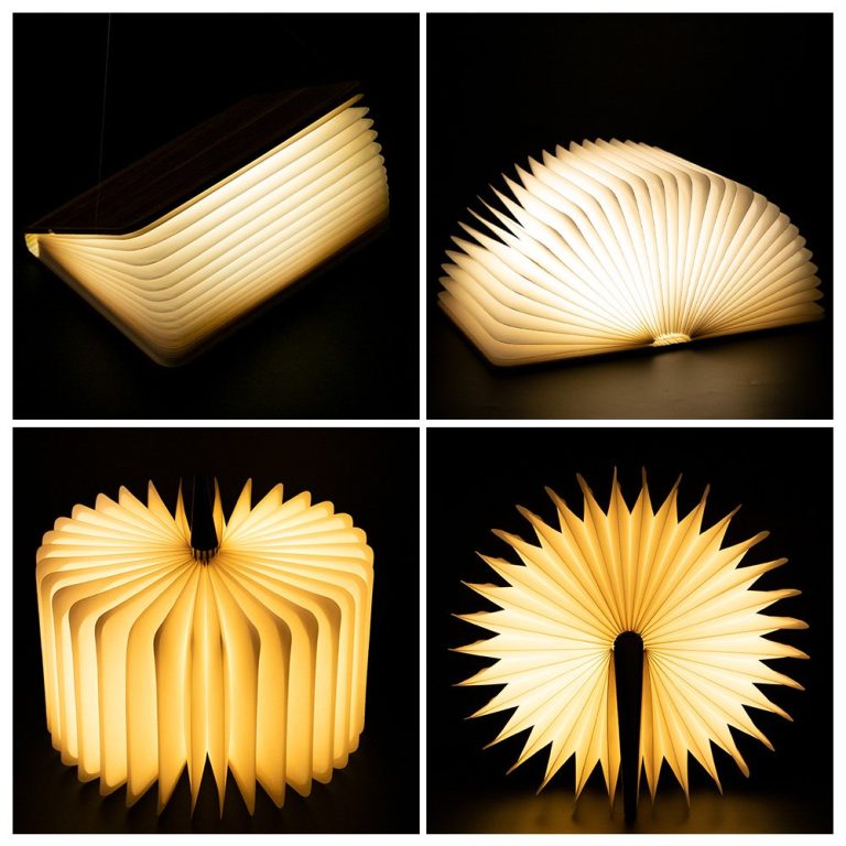 Lampe-livre-rechargeable-en-papier-kraft-et-bois-derable-a-ouverture-360-degres-picture-3