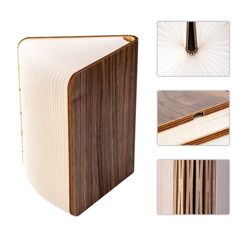 Lampe-livre-rechargeable-en-papier-kraft-et-bois-derable-a-ouverture-360-degres-picture-4