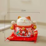 Maneki-neko-porte-bonheur-en-ceramique-emaillee-avec-tirelire-et-coussin-picture-9