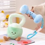 Mini-peluche-kawaii-haltere-ou-kettlebell-avec-visage-souriant-picture-2