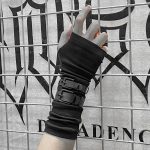 Mitaines-japonaises-gothiques-sans-doigts-a-double-boucle-metallique-picture-1