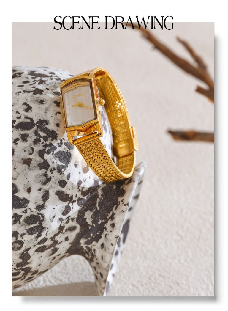 Montre-vintage-doree-au-style-retro-chic-avec-bracelet-en-acier-et-cadran-nacre-picture-7