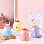 Mug-kawaii-chat-avec-couvercle-en-bambou-et-cuillere-patte-de-chat-picture-1