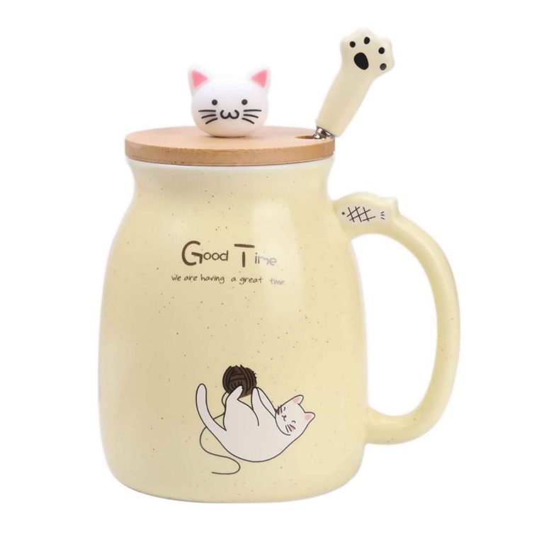 Mug-kawaii-chat-avec-couvercle-en-bambou-et-cuillere-patte-de-chat-picture-4