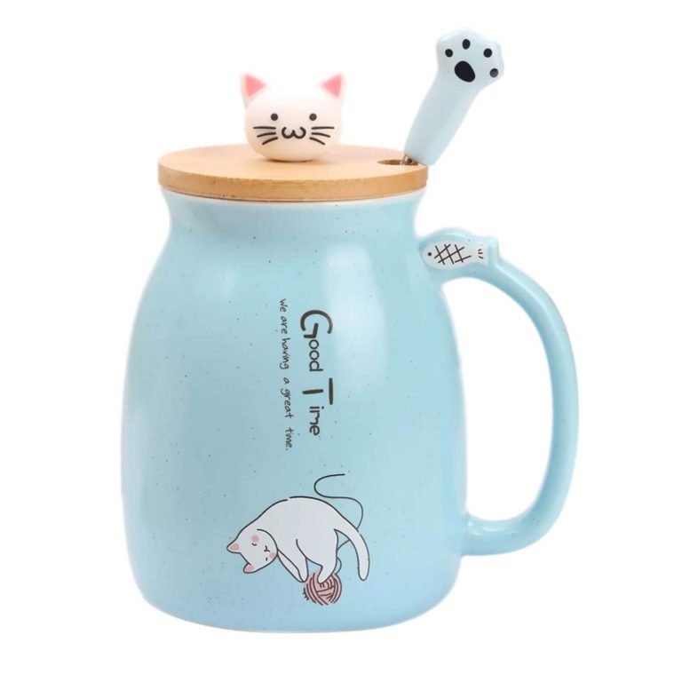 Mug-kawaii-chat-avec-couvercle-en-bambou-et-cuillere-patte-de-chat-picture-5