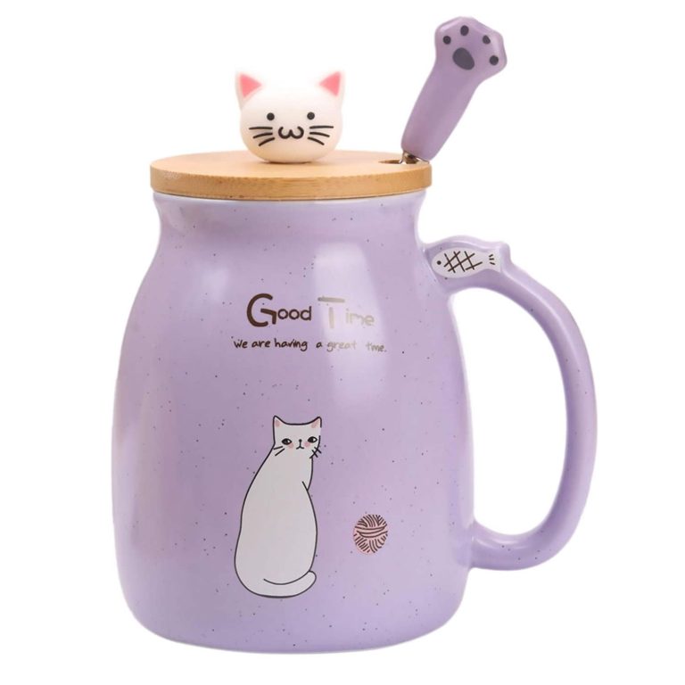 Mug-kawaii-chat-avec-couvercle-en-bambou-et-cuillere-patte-de-chat-picture-7