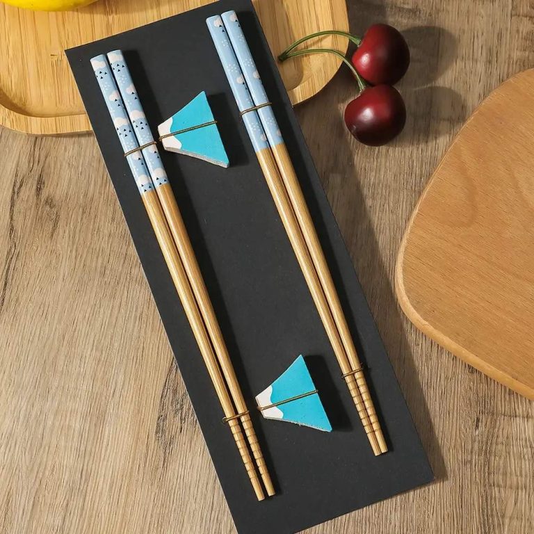 Paire-de-baguettes-japonaises-en-bambou-design-avec-motifs-traditionnels-picture-11