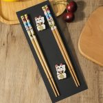 Paire-de-baguettes-japonaises-en-bambou-design-avec-motifs-traditionnels-picture-4