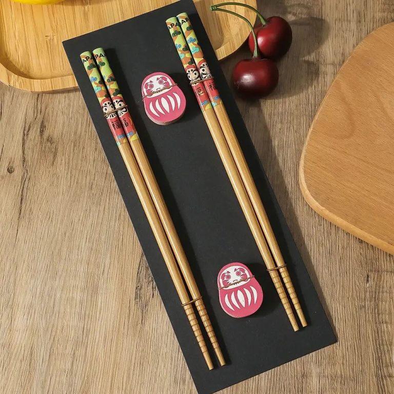 Paire-de-baguettes-japonaises-en-bambou-design-avec-motifs-traditionnels-picture-7