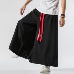 Pantalon-large-de-style-japonais-avec-ruban-contraste-orne-de-medaillons-picture-4