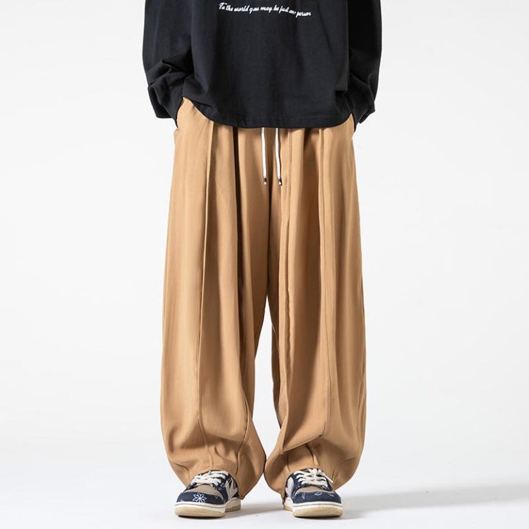 Pantalon-parachute-homme-oversize-a-plis-avec-jambes-larges-et-taille-elastique-picture-7