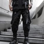 Pantalon-utilitaire-en-coton-a-coupe-droite-avec-poches-cargo-et-sangles-ajustab-picture-1