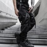 Pantalon-utilitaire-en-coton-a-coupe-droite-avec-poches-cargo-et-sangles-ajustab-picture-2