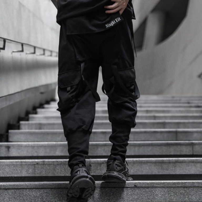 Pantalon-utilitaire-en-coton-a-coupe-droite-avec-poches-cargo-et-sangles-ajustab-picture-5