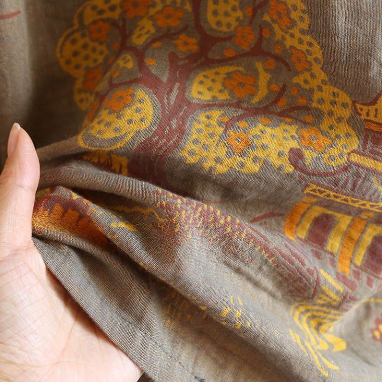 Peignoir-kimono-femme-coton-a-motifs-de-paysages-japonais-picture-6